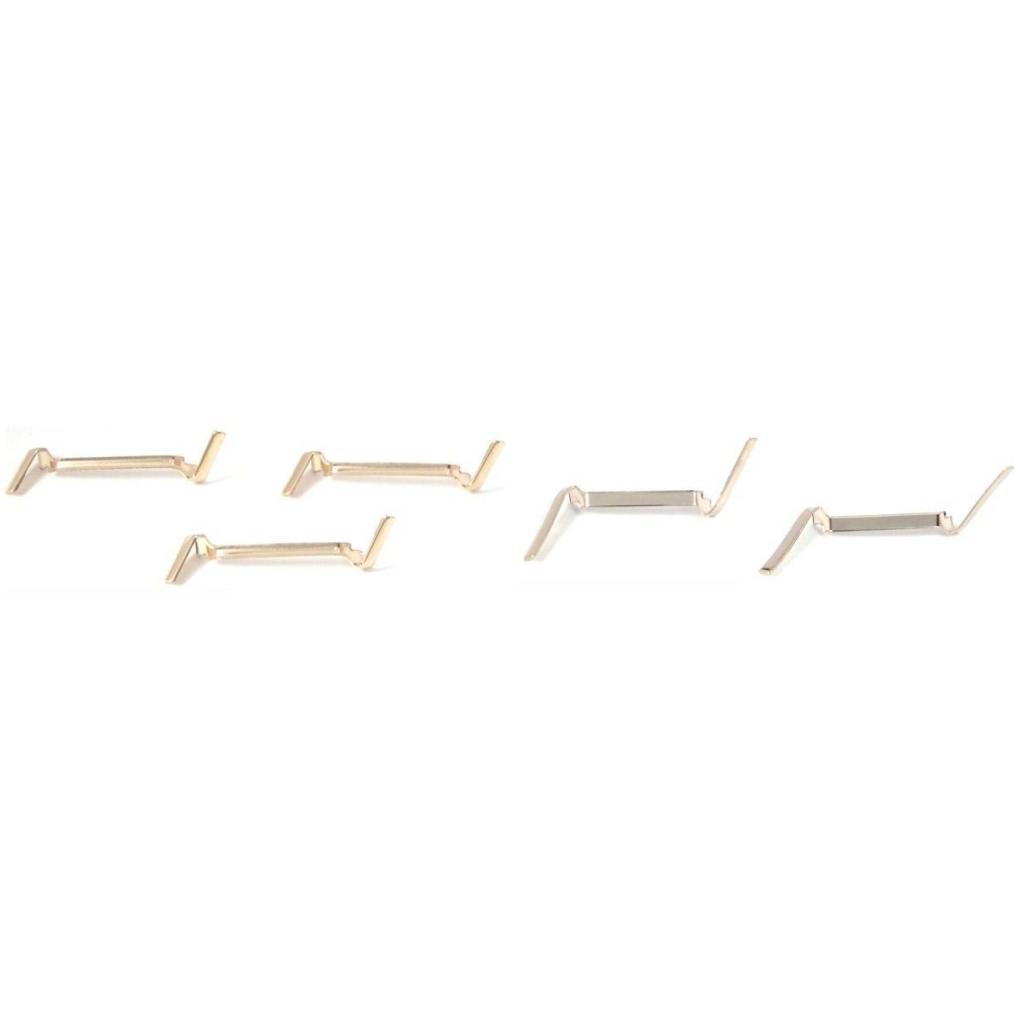 Small Yellow Gold Filled & Medium White Gold Filled Ring Guards Kit 6 Pcs