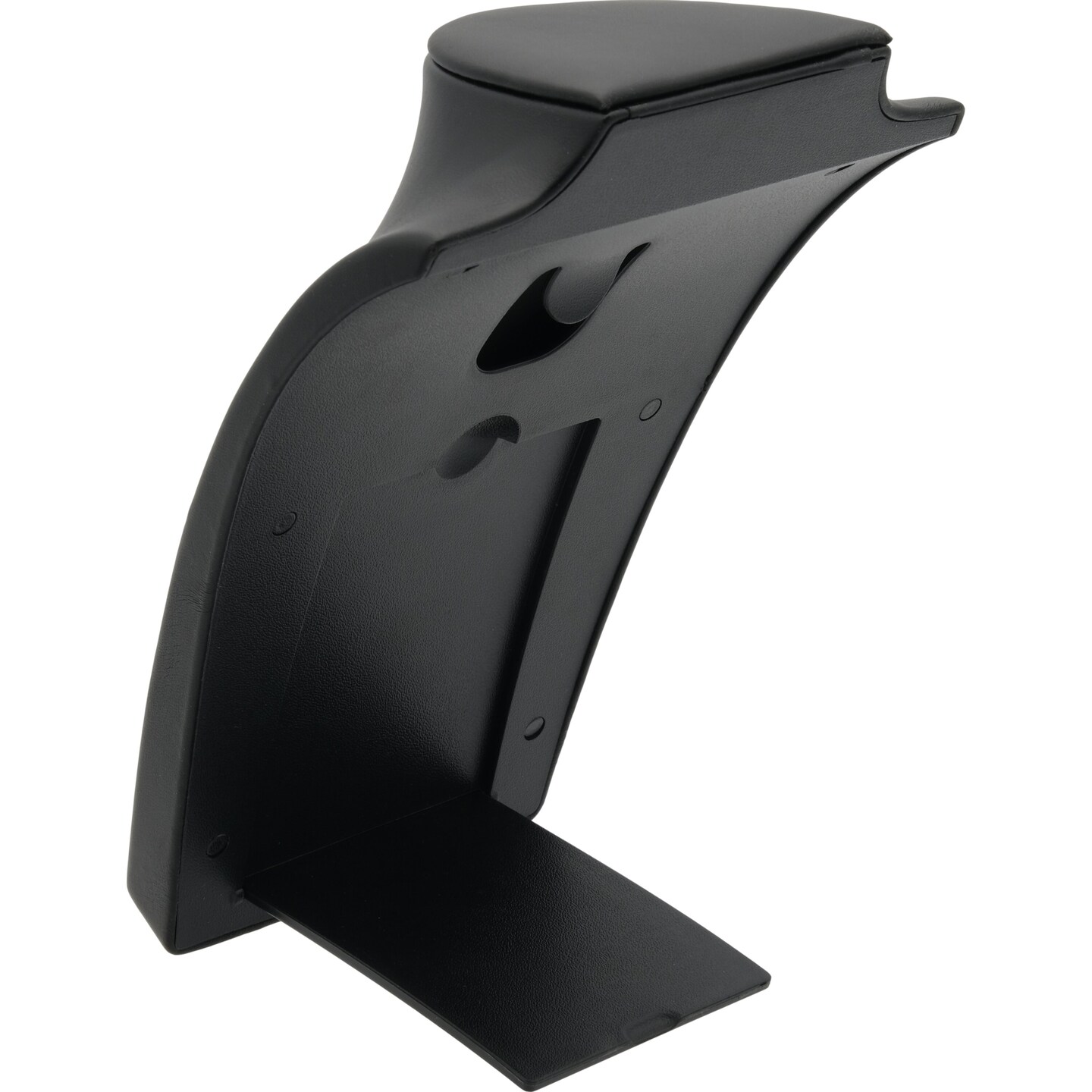 Black Leather Bust with Retractable Stand Jewelry Display 8 1/4" Tall Pack of 6