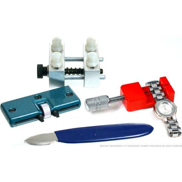 4 Watch Case Vise Screw Back Opener Pin Remover Tools