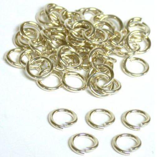 50 8mm Sterling Silver Open Jump Rings O Ring Michaels