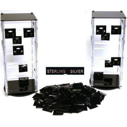 200 Hanging Earring Cards & 2 Revolving Rotating Displays Michaels
