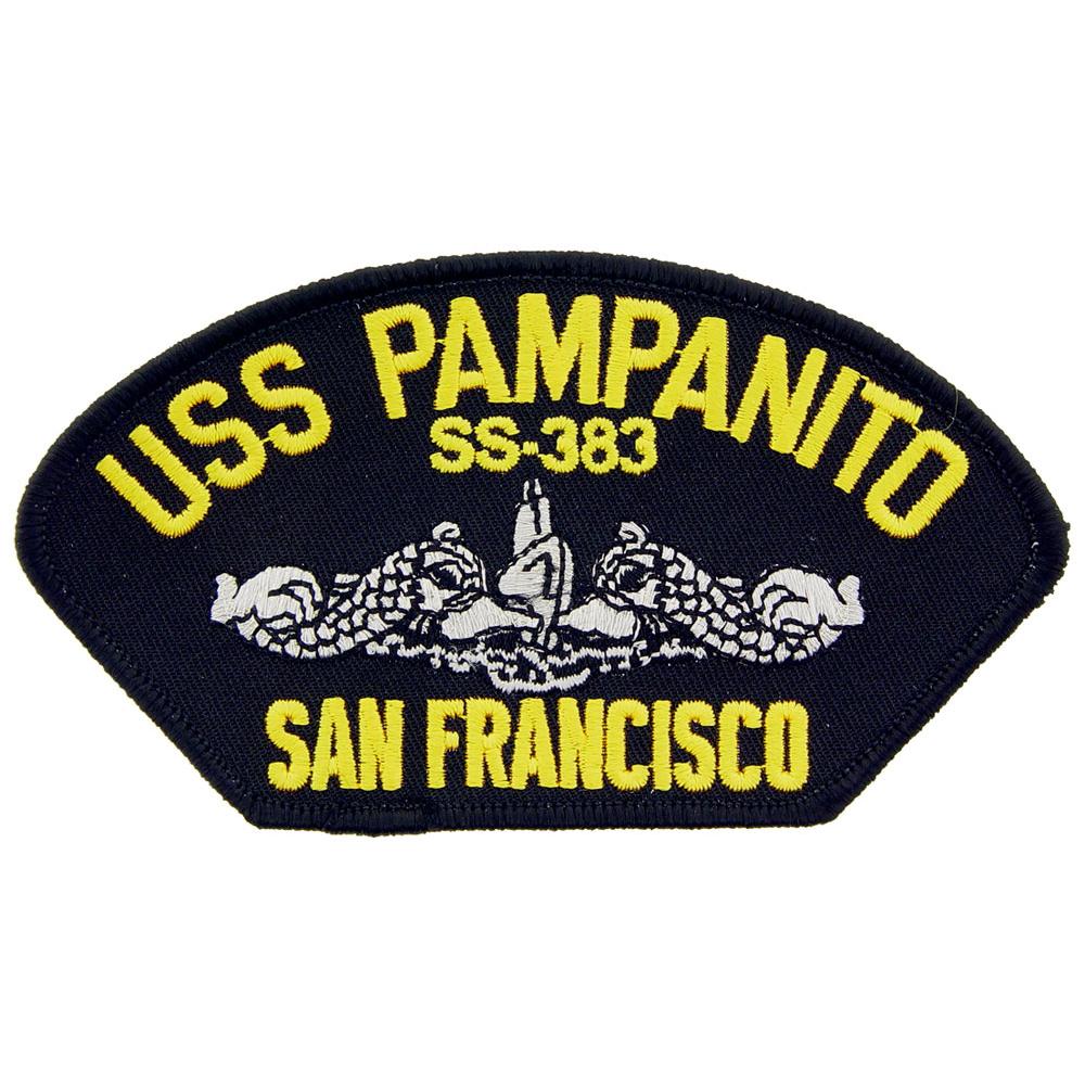 U.S. Navy USS Pampanito SS-383 Patch 2 1/4&#x22; x 4&#x22;
