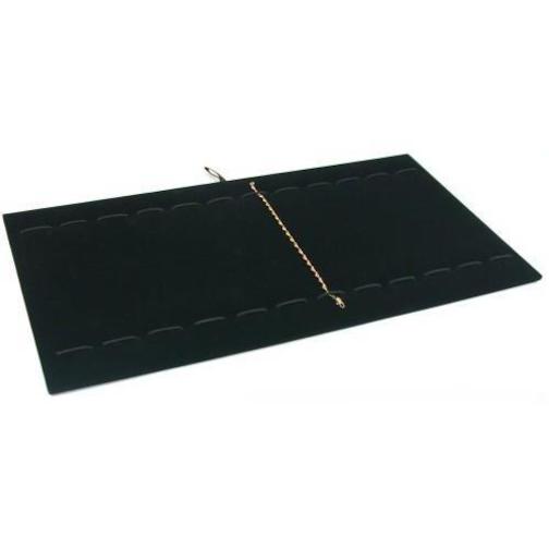 Black Velvet 12 Slot Bracelet Watch Black Display Tray Insert Pad