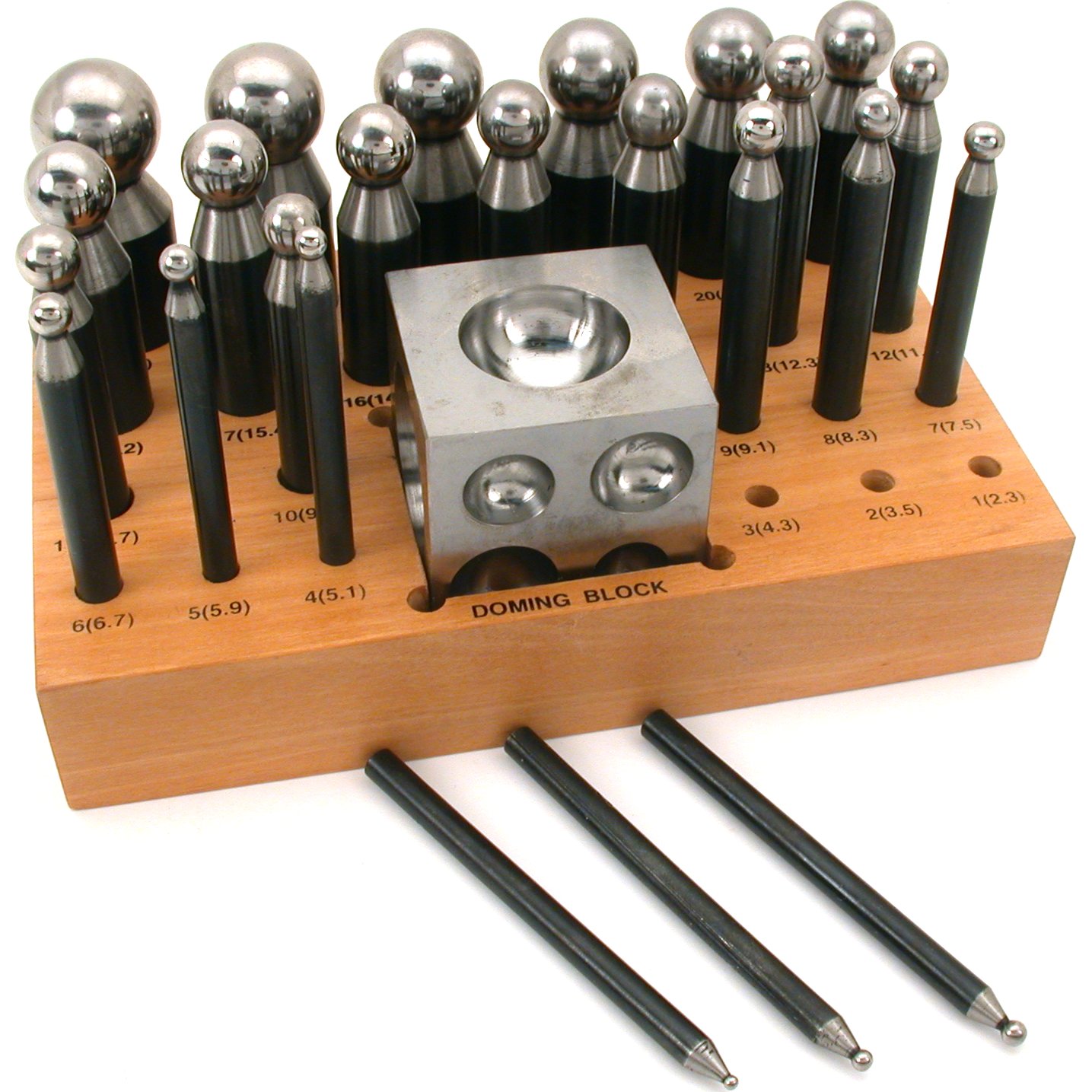 24 Dapping Punches Jewelers Doming Punch Block Tools