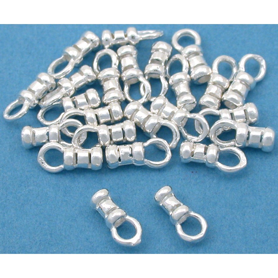 25 Sterling Silver Crimp Necklace Cord End Beading 8mm Michaels