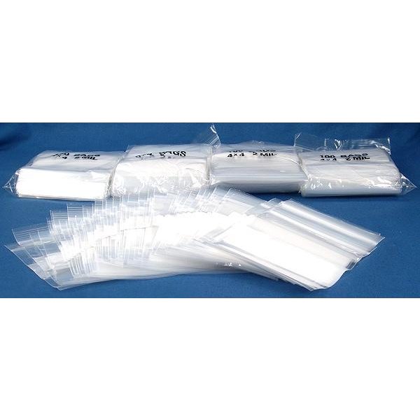 500 Zipper Block Bags Resealable Plastic Baggies 2 x 2