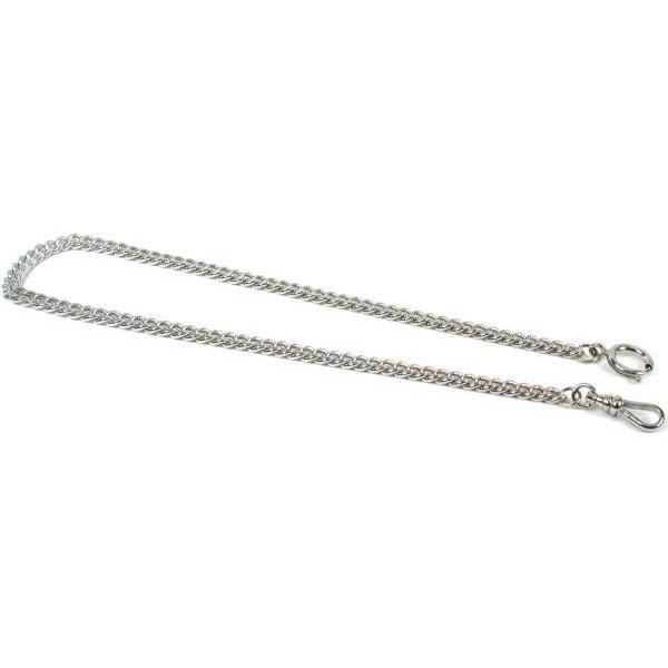 Nickel Plated Pocket Watch Fob Chain 13 3/4&#x22;