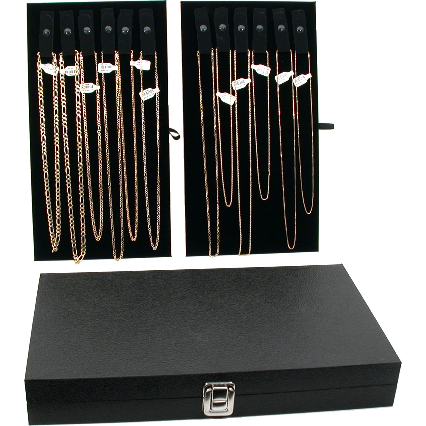 Jewelry Display Case With 2 Necklace Inserts