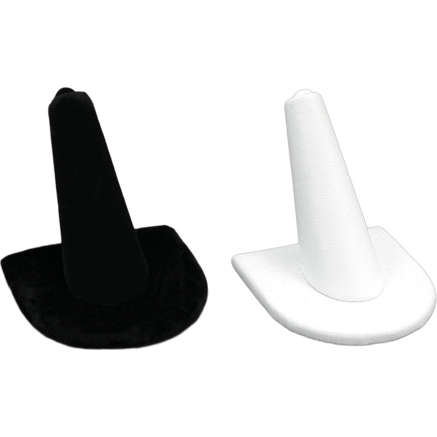 Black Velvet &#x26; White Jewelry Display 11 Pc Set Bonus