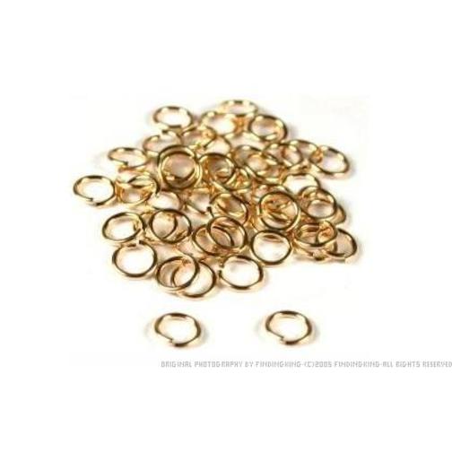 14K Gold Filled EP Open Jump Ring Gold Filled Findings For Jewelry