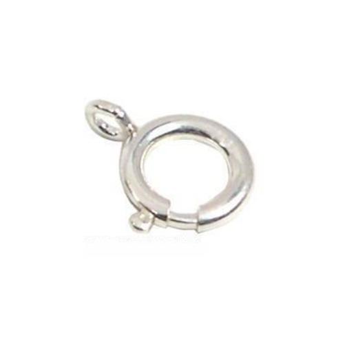 4 Spring Ring Clasps Sterling Silver Findings 9mm