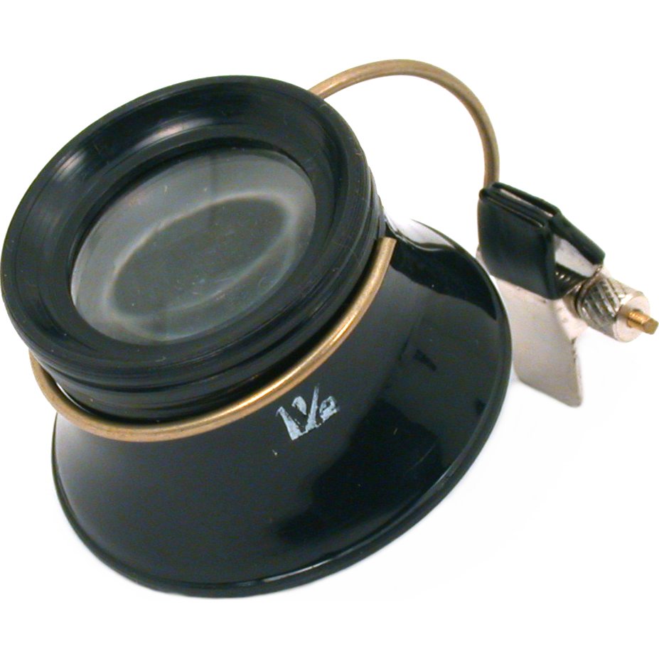 Plastic Clip On Eye Glasses Loupes Jewelers Magnifiers 5X & 10X Power Kit 2 Pcs