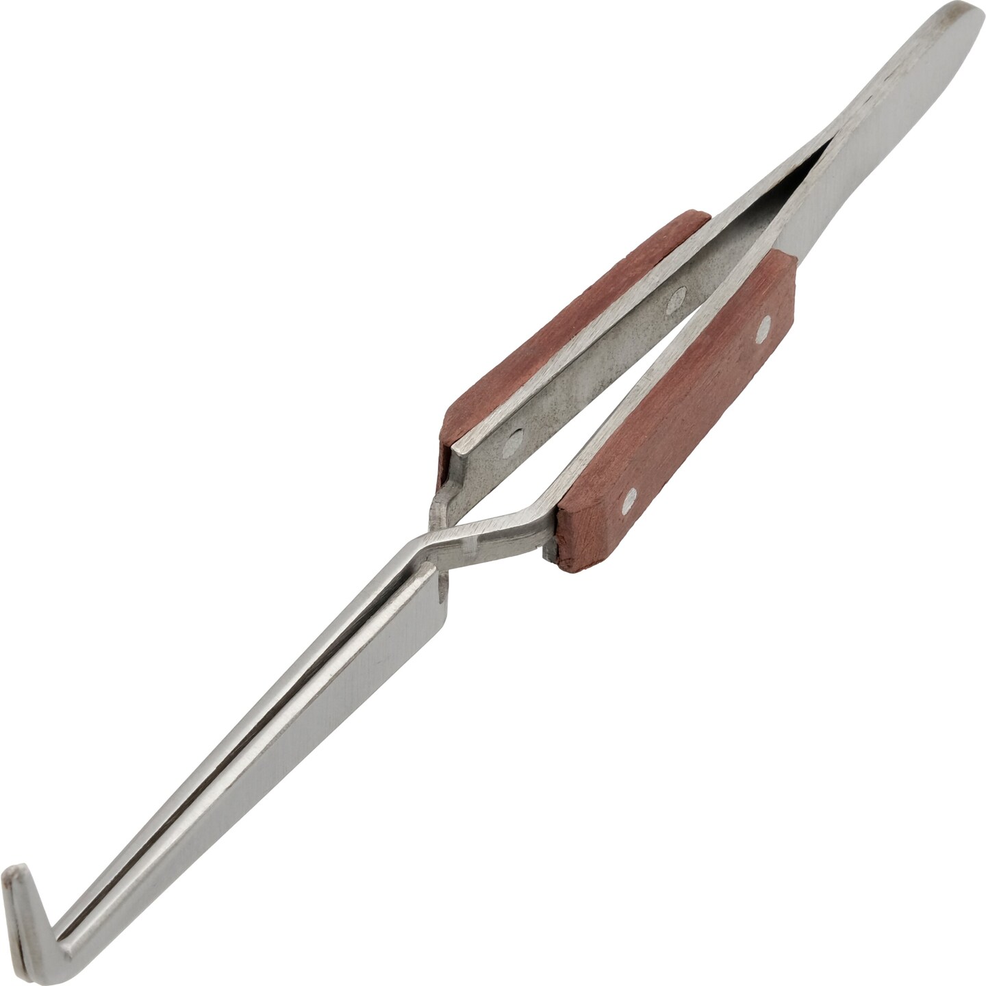 Curved Tip Tweezers Cross Lock Jewelers Soldering Tool
