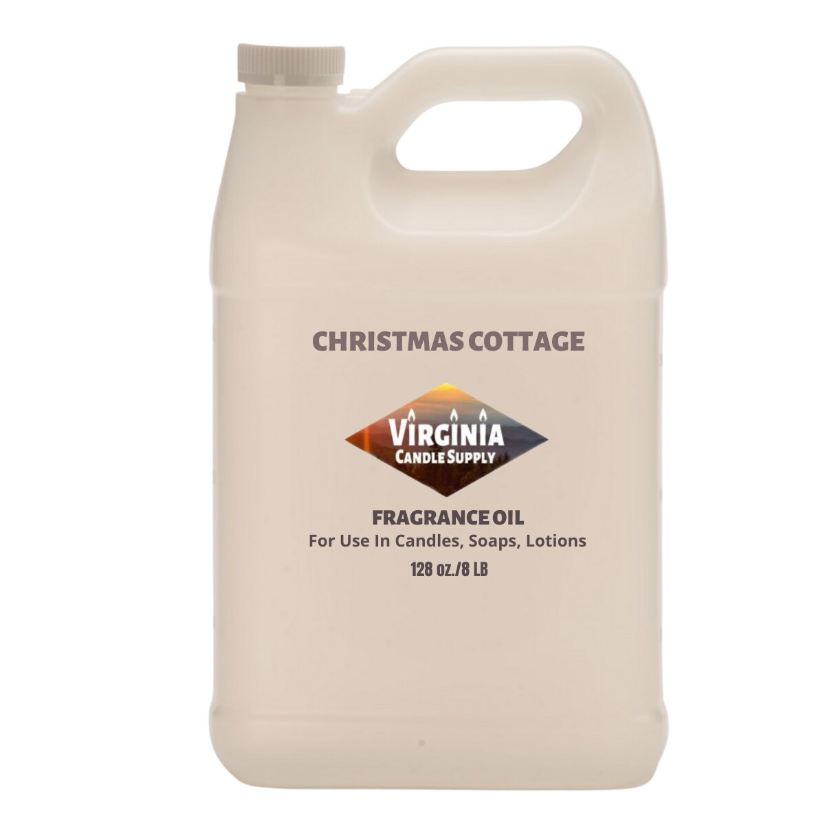 Christmas Cottage Fragrance Oil (Our Version of the Brand Name) (8 LB Jug) for Candle Making, Soap Making, Tart Making, Room Sprays, Lotions, Car Fresheners, Slime, Bath Bombs, Warmers…