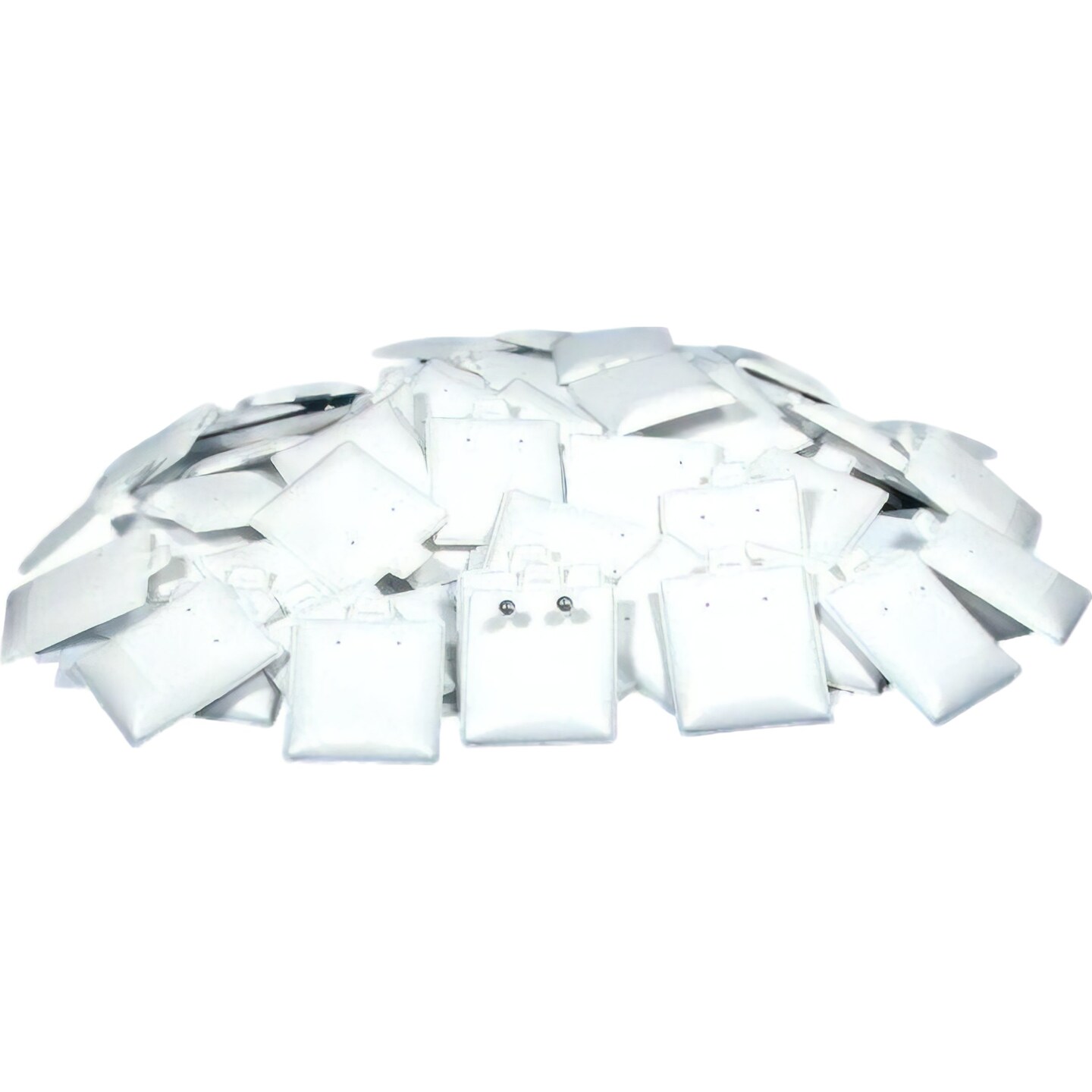100 Puff Earring Card Display Black Showcase Tray