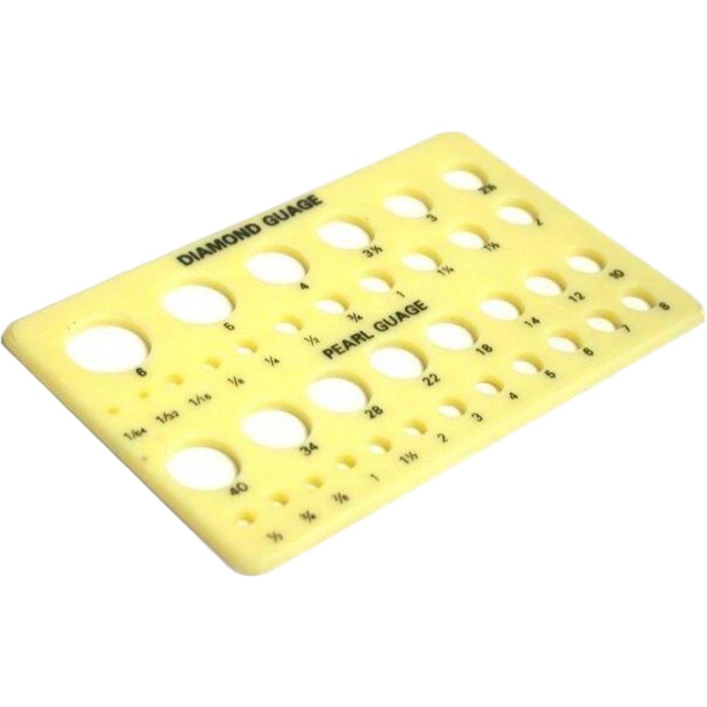 Pearl Diamond Gemstone Measuring Gauge Metric Carats Grains Gems Sizing ...