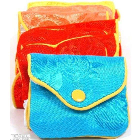 24 Jewelry Chinese Silk Pouches Chain Gift Display 3&#x22;