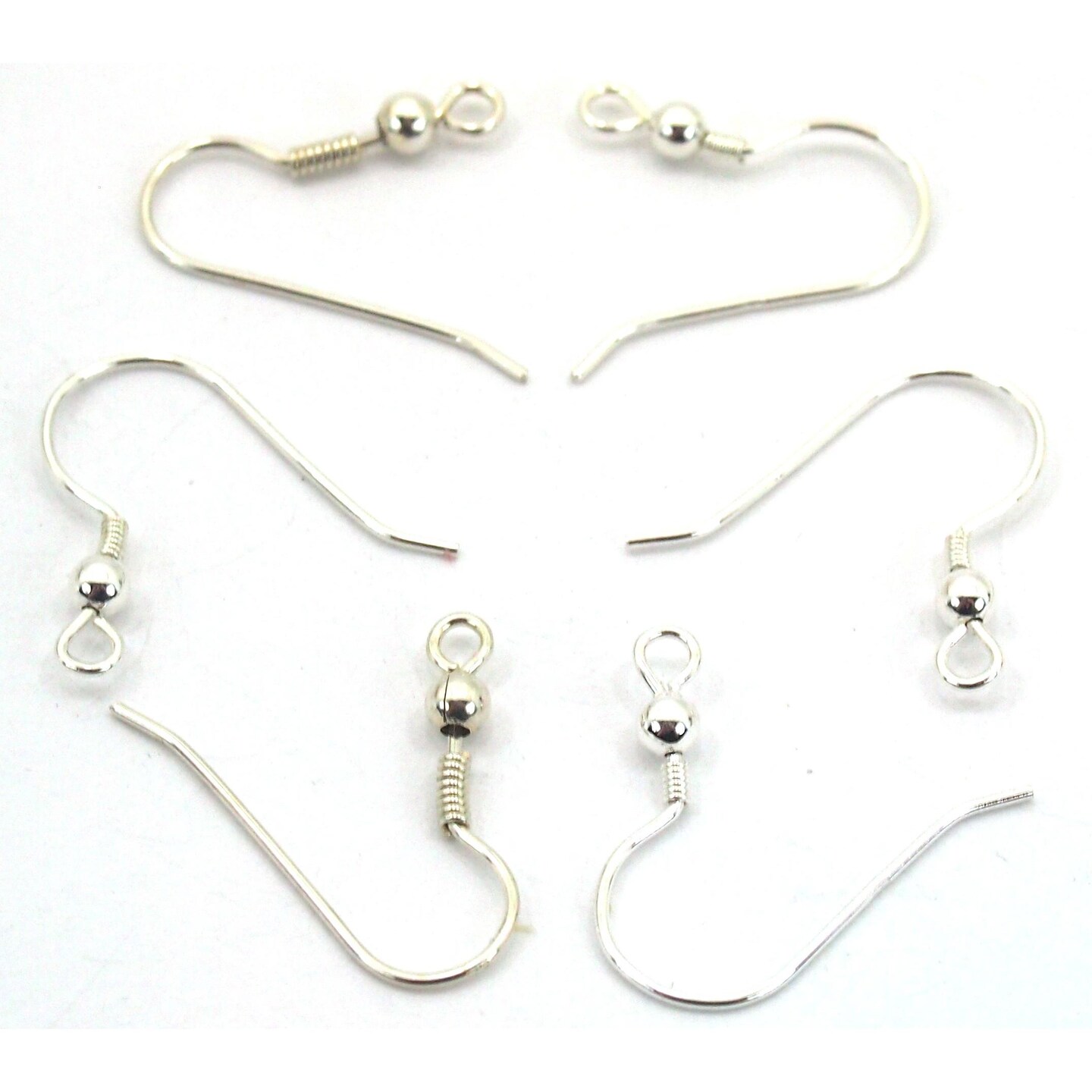 6 Fish Hook Sterling Silver Wire Wrap Ball Earring 22G Michaels