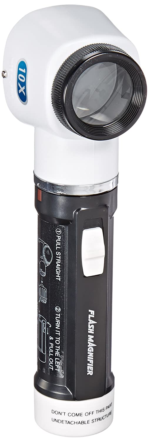 Donegan V980-10 Flashlight Magnifier with Measurement Scale Lens, 10x