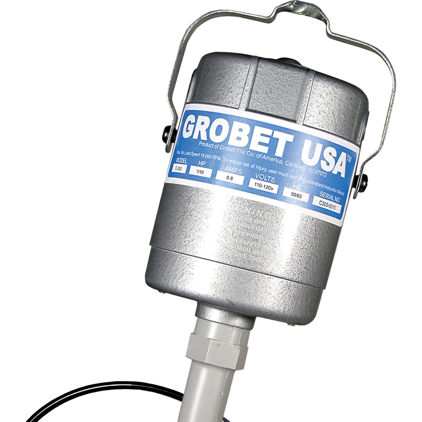 Grobet USA Flex Shaft 18,000 RPM 1/10 HP Motor Handpiece &#x26; Pedal Flexible Drill