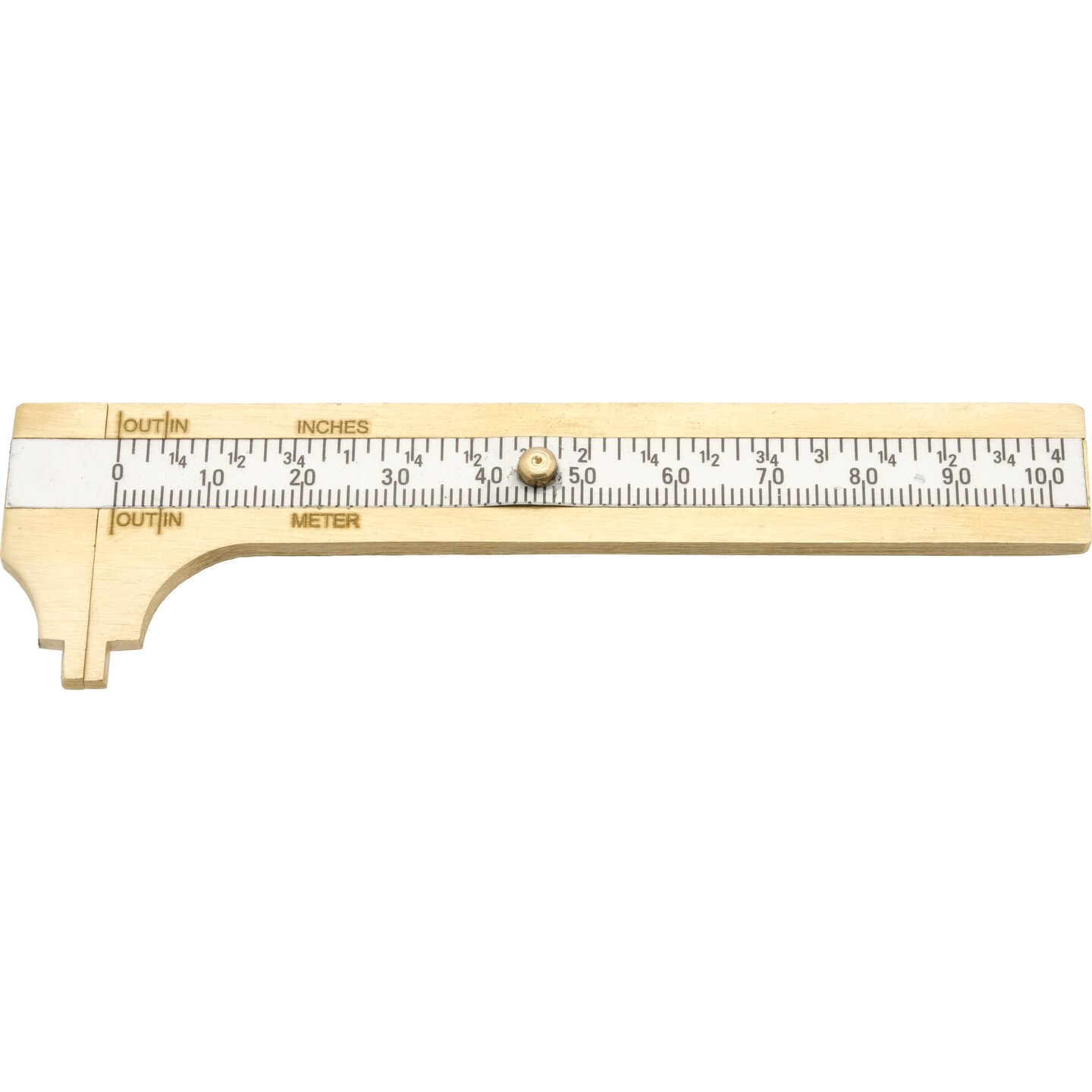 2 Sliding Brass Gauges Inches &#x26; Millimeters 100mm 4&#x22; Jewelers Tools Measuring