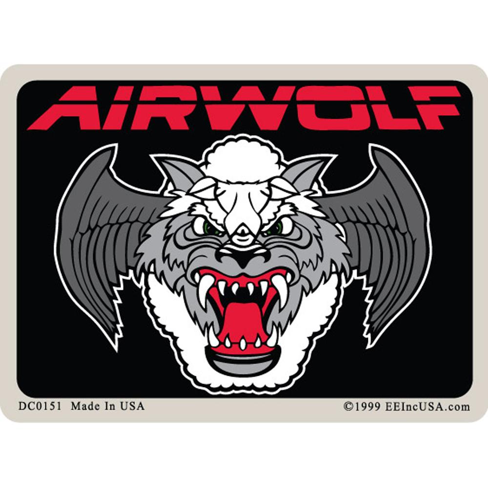 U.S. Air Force Airwolf Sticker 2-3/4&#x22;X4&#x22;