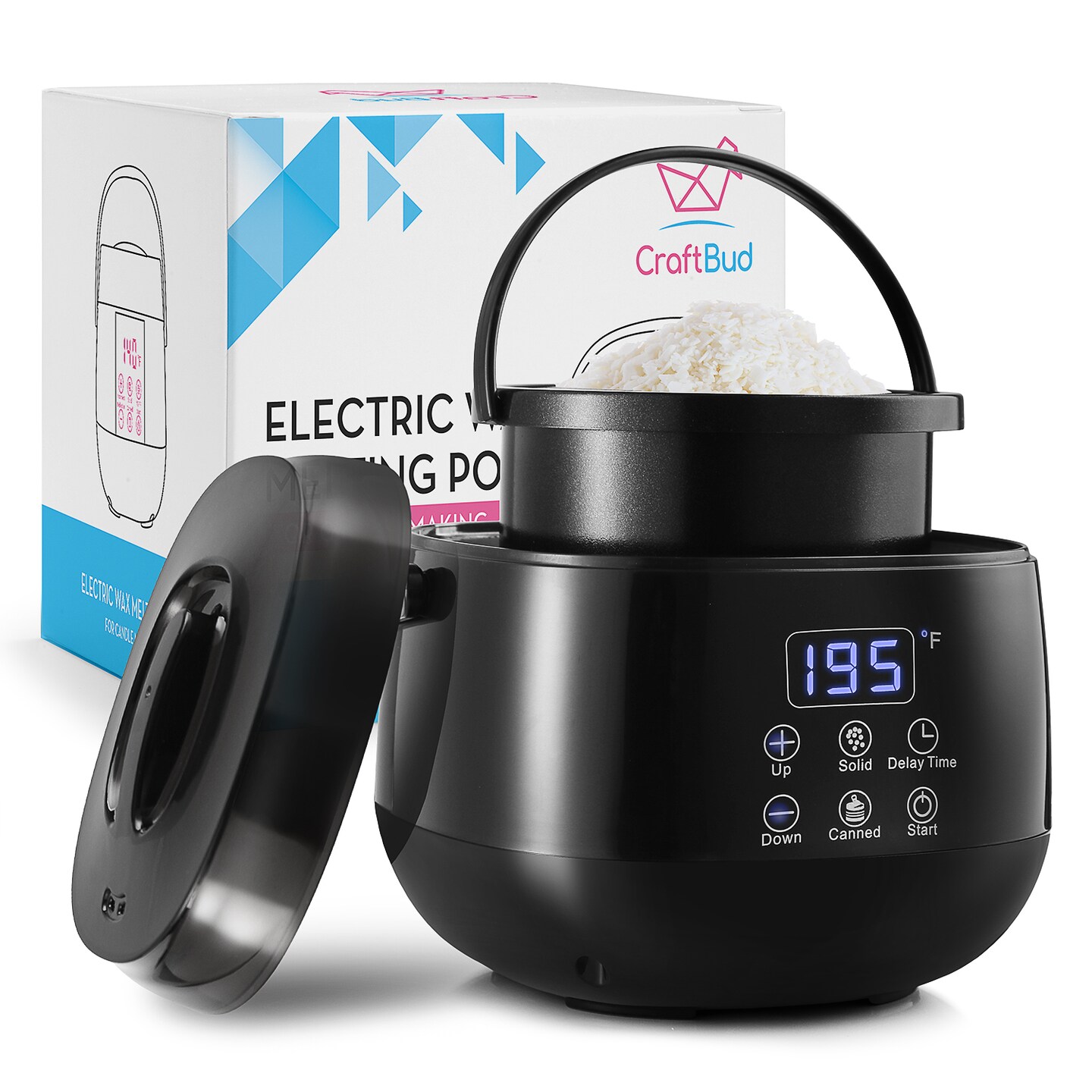 Electric Wax Melter/wax Melting With Spout/5 Quarts/8 Pounds of