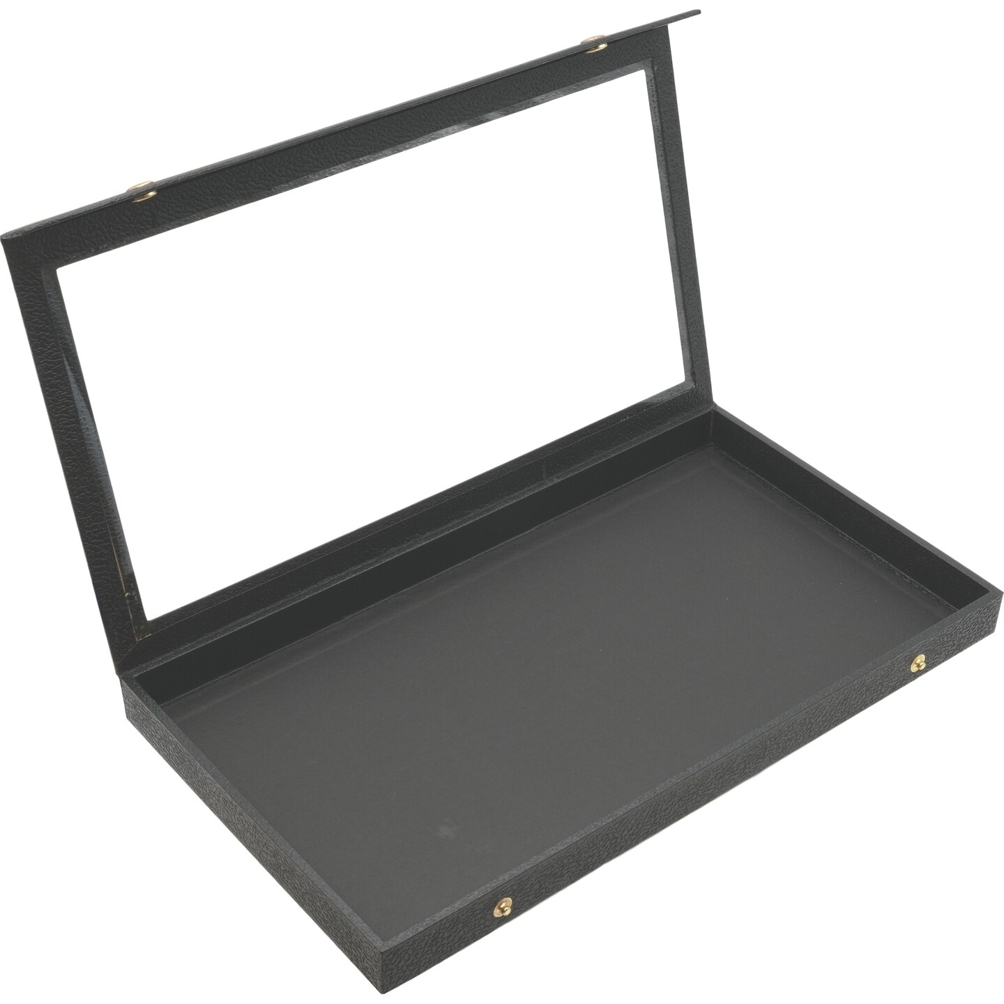 Jewelry Box Holder Tray 32 Earring Display Case Organizer Storage Black Clear