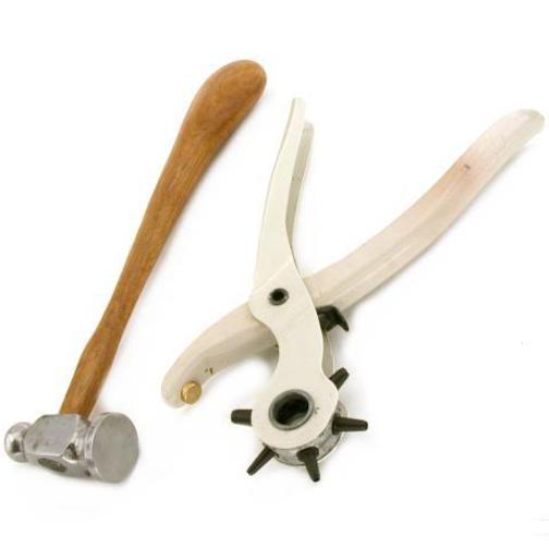 Leather Punches Hole Punch Pliers &#x26; Hammer Leatherworking Hobby Craft Tools