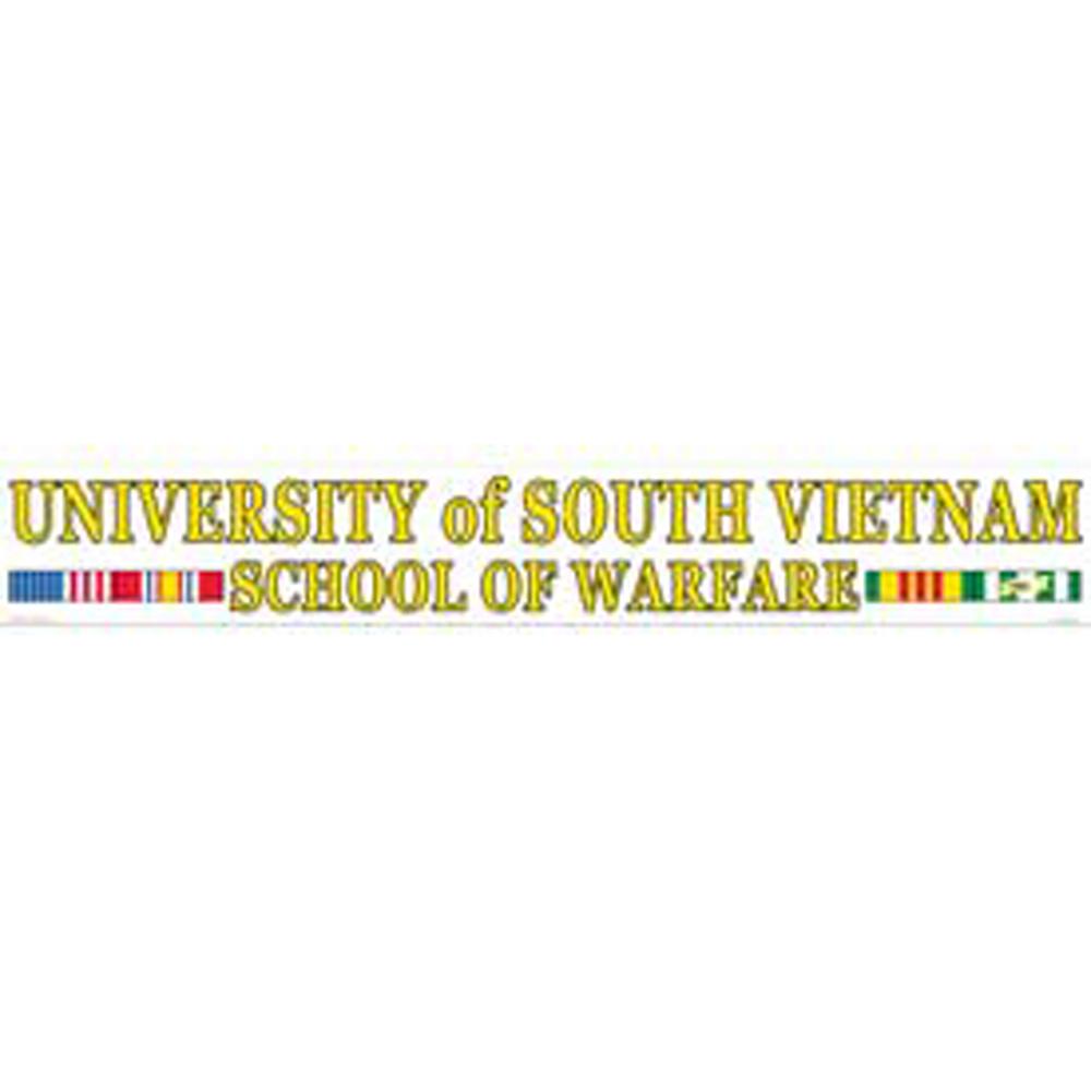 University of South Vietnam School of Warfare Sticker 3&#x22;X20&#x22;