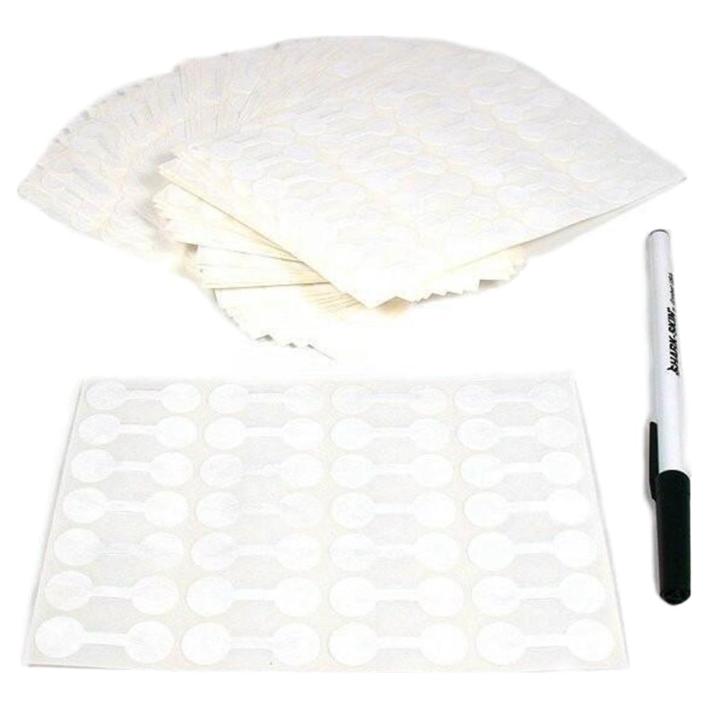 Self-Stick Jewelry Price Tags Stickers 1/2"x 1 3/8" Kit 48000 Pcs