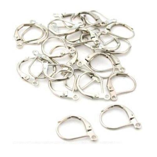 26 Lever Back Earring Parts Nickel Plated Jewelry