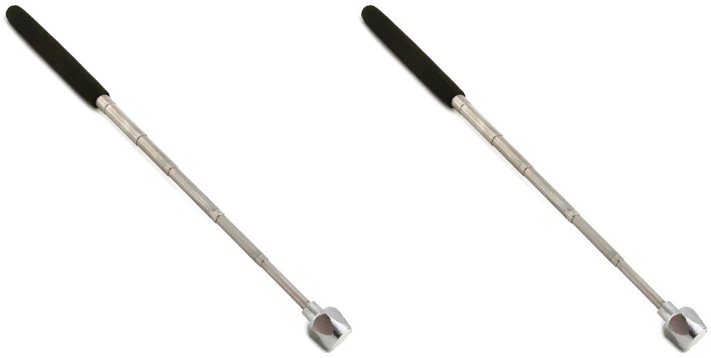 Telescoping Magnetic Pick Up Tool 7 1/2&#x22;-33&#x22; Mechanic Craft Workshop Pack of 2