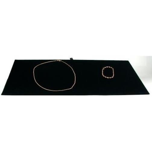 3 Black Velvet Jewelry Chain Display Pad Showcase Tray Inserts 14 1/8"