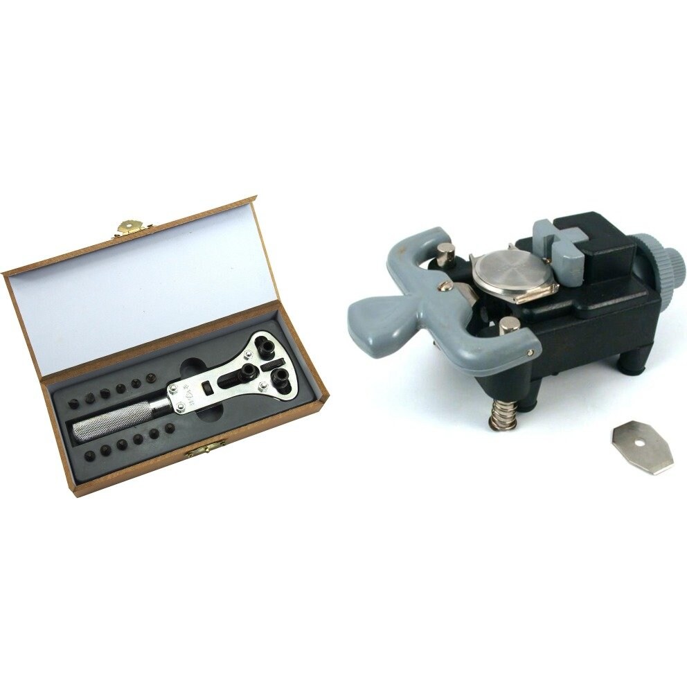 Watchmakers Watch Case Opener Repair Tool Snap & Screw Back Removal Kit