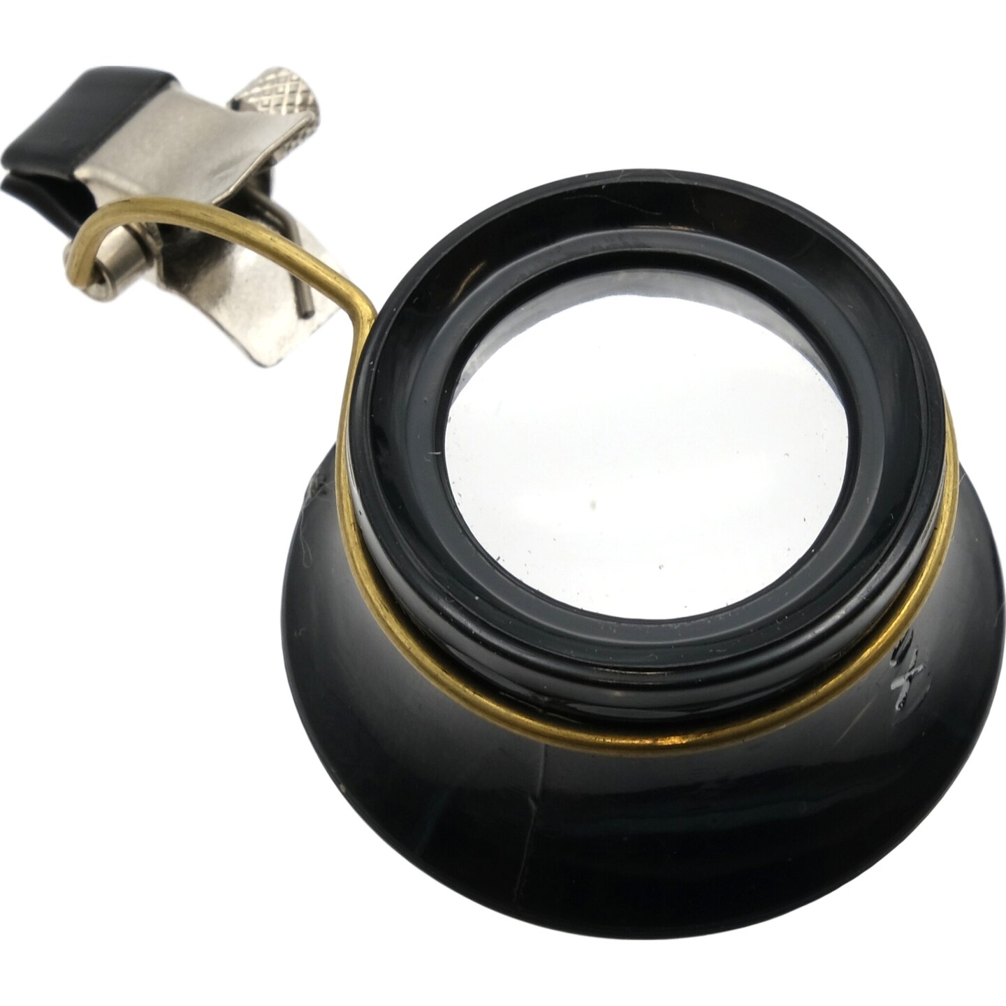 Plastic Clip On Eye Glasses Loupes Jewelers Magnifiers 5X & 10X Power Kit 2 Pcs