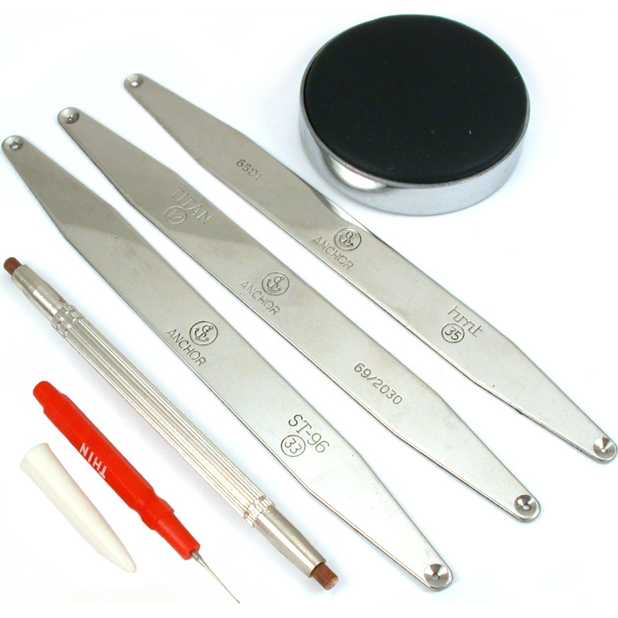 6Pc Watch Hand Presser Remover Reversible Set Oil Tools