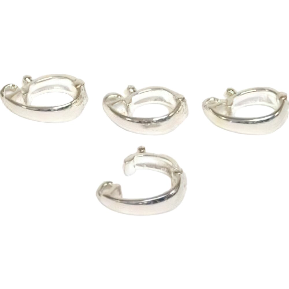4 Sterling Silver Pearl Enhancer Clasp Parts