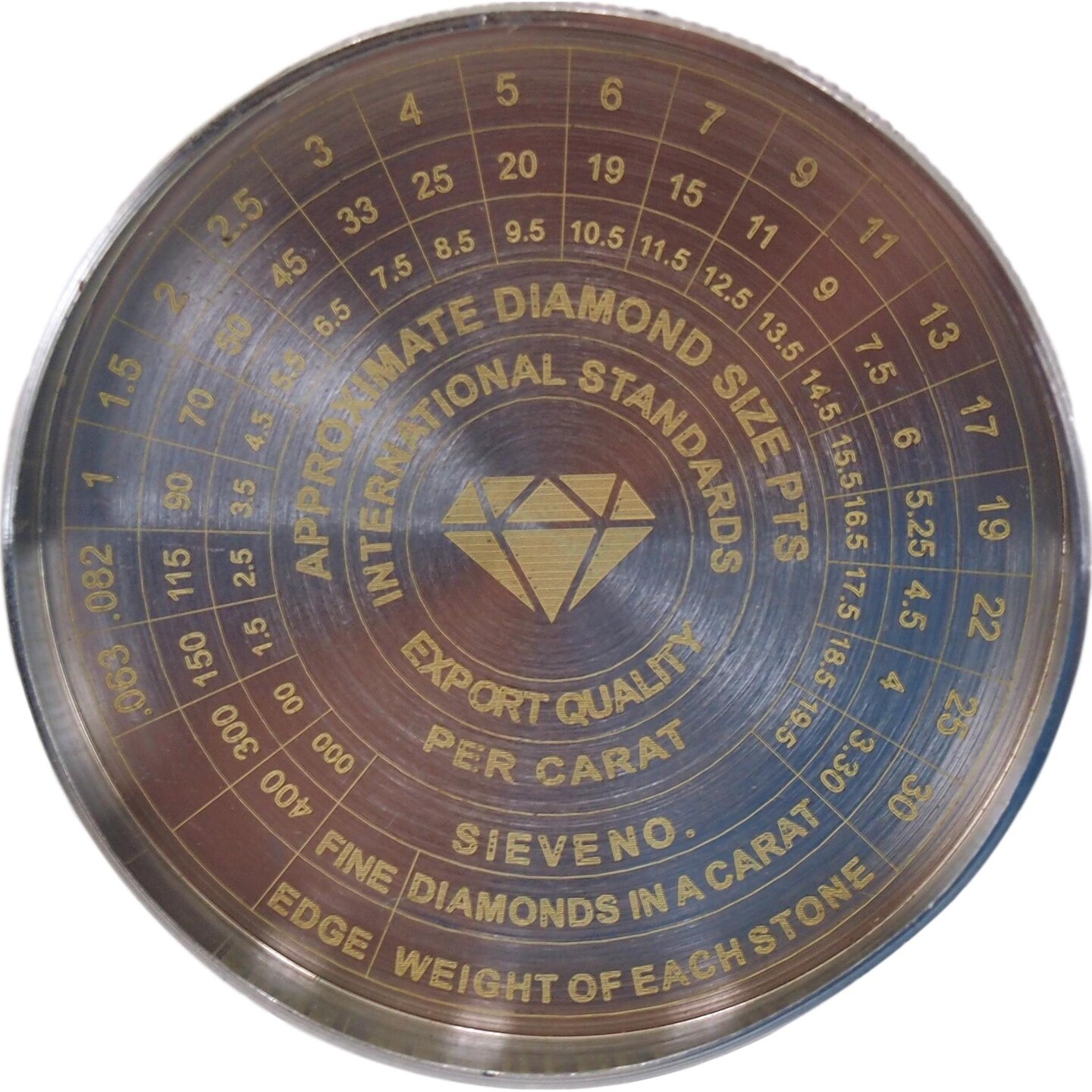 23 Diamond Sorting Sieves 48mm Sort Jewelry Stones Pearls Gems Jewelers Tool