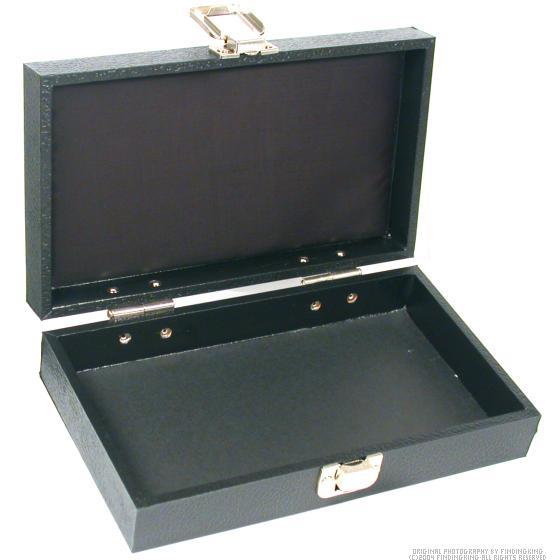 Travel Display Case Showcase Black Storage Show Tray A+
