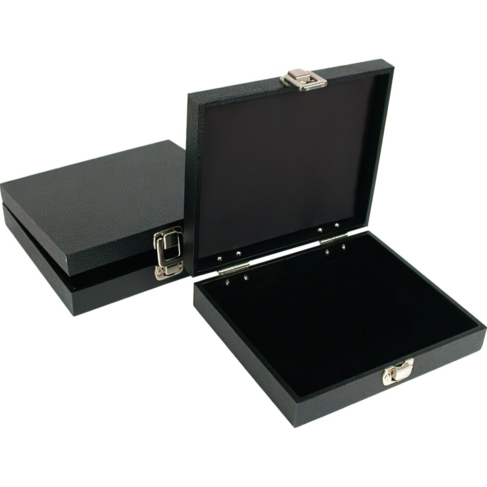 2 Black Velvet Jewelry Chain Display Pad Travel Case