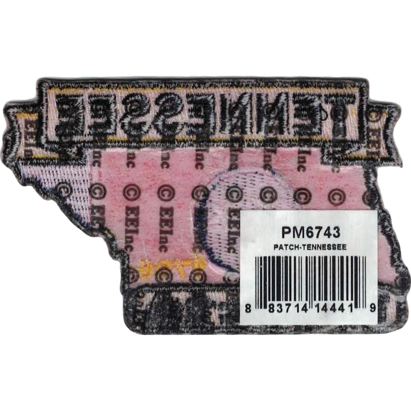 Tennessee State Map Biker Patch PM6743 3&#x22;