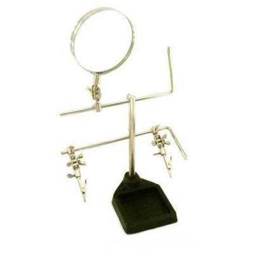Helping Hand Magnifier Magnifying Glass Work Station Jewelers Jewelry Tool