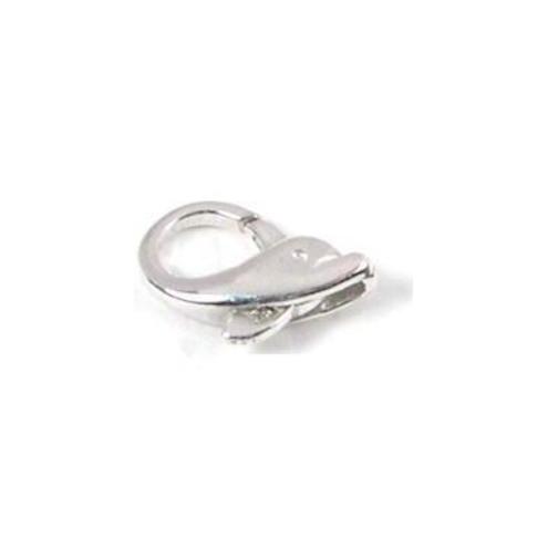 4 Sterling Silver Lobster Claw Heart &#x26; Dolphin Clasps