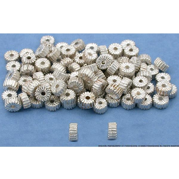 Spacer Bali Beads Silver Plated Jewelry 5mm Approx 100