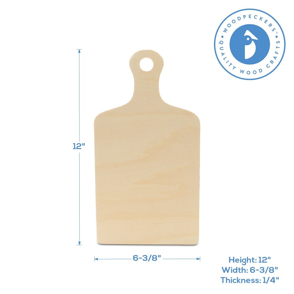 Wooden Cutting Board Shapes, Multiple Sizes Available, with Handle, for Kitchen &#x26; Decor | Woodpeckers