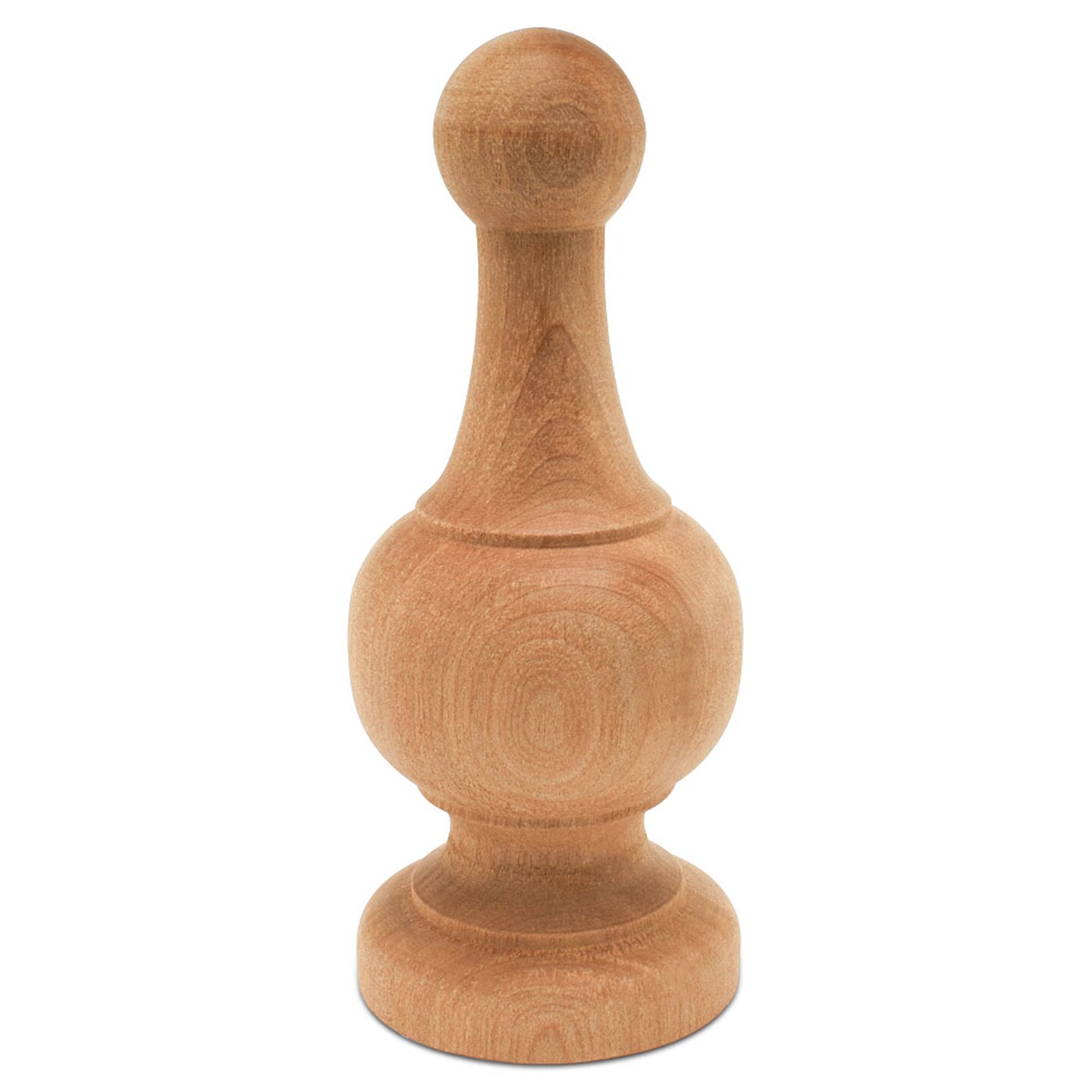 Wood Finials, 4-1/4 inch for Crafts, Bedposts, Flagpole, DIY Dcor |Woodpeckers