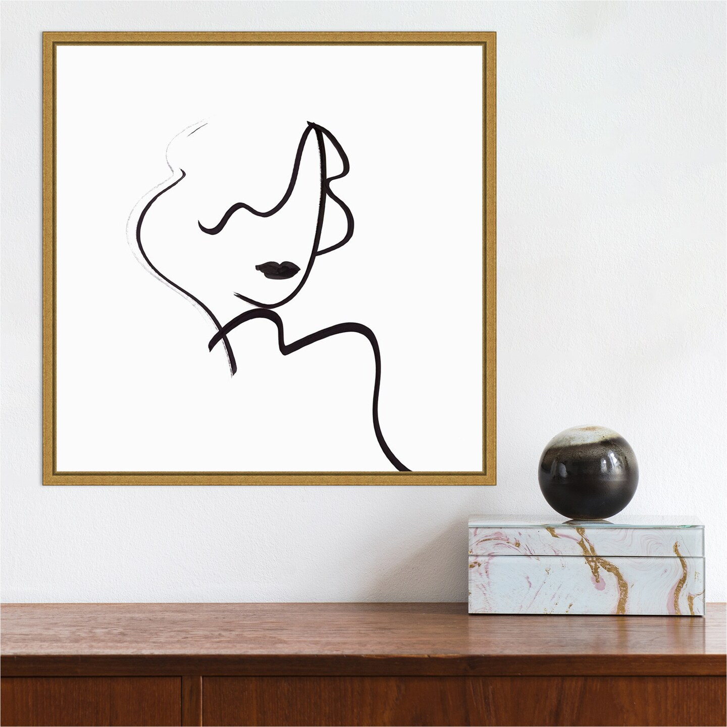 Muser I (Woman) by Isabelle Z Canvas Wall Art Print Framed