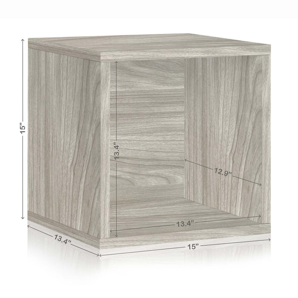 Dylan Single Cube Vinyl Record Storage, Aspen Grey