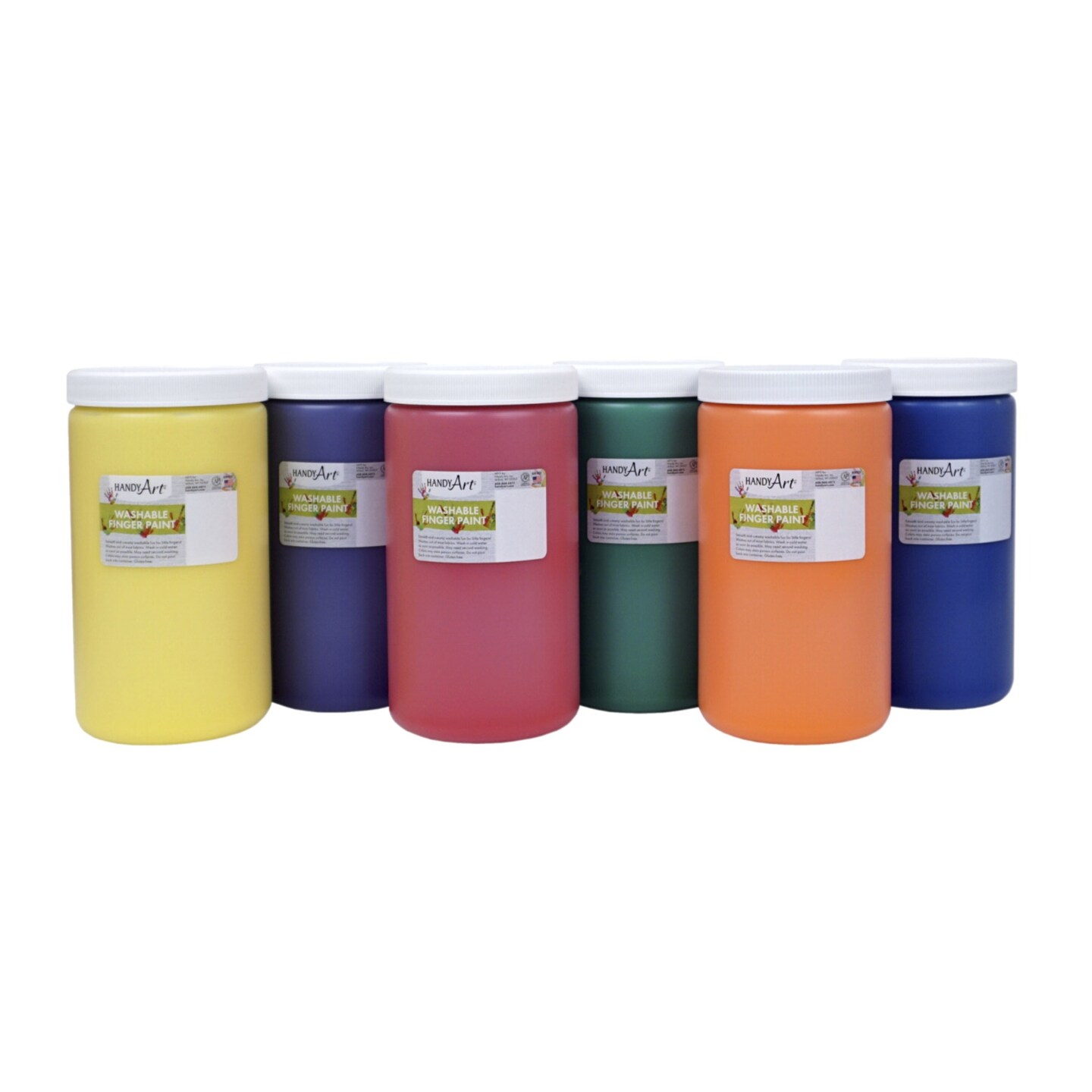 Handy Art Washable Finger Paint, Quart, Set of 6 Painting Michaels